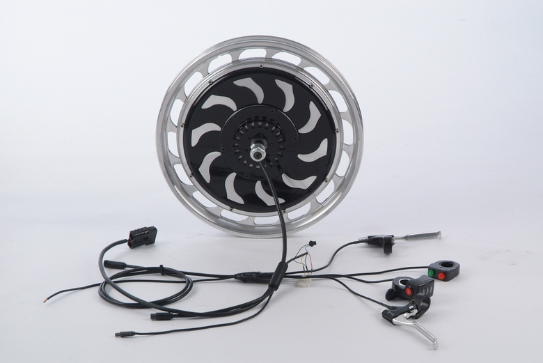 E-Bike Hub Motor with Built-in, Programmable Controller, Gearless and Brushless
