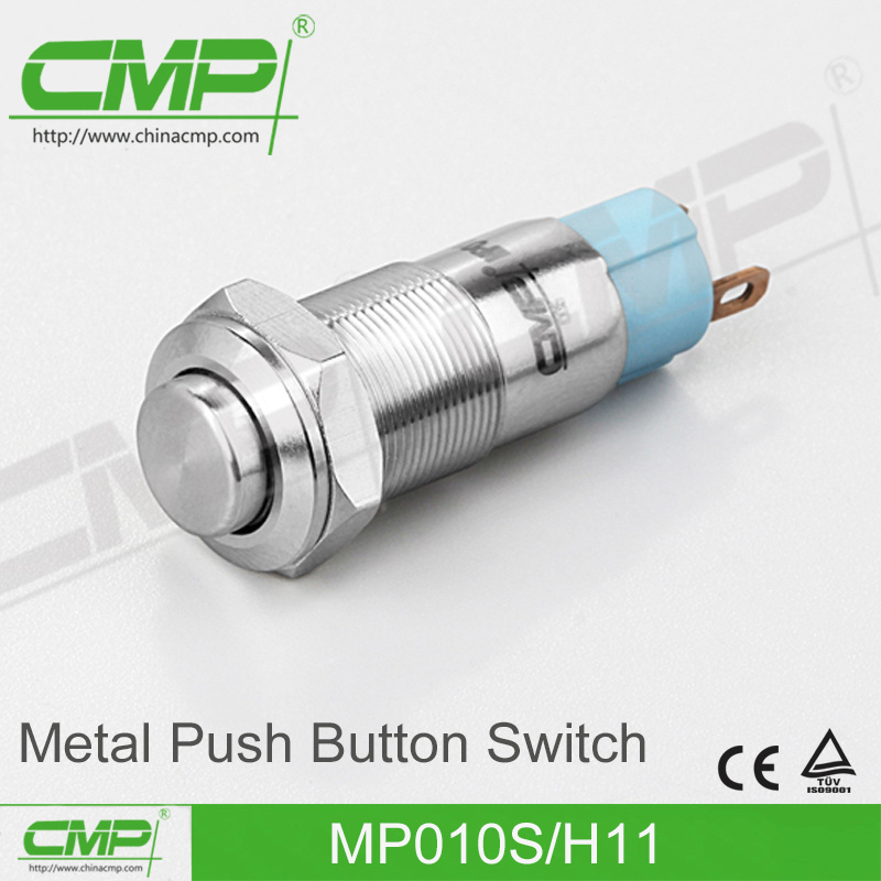 10mm Stainless Steel Push Button Switch