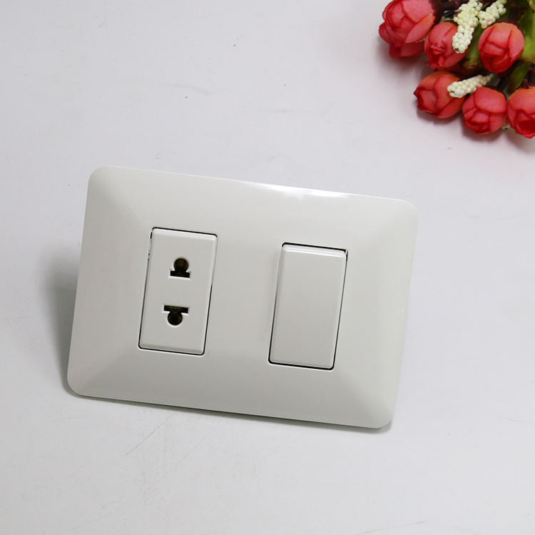 One Gang One Way 2 Pin Socket for Latin American