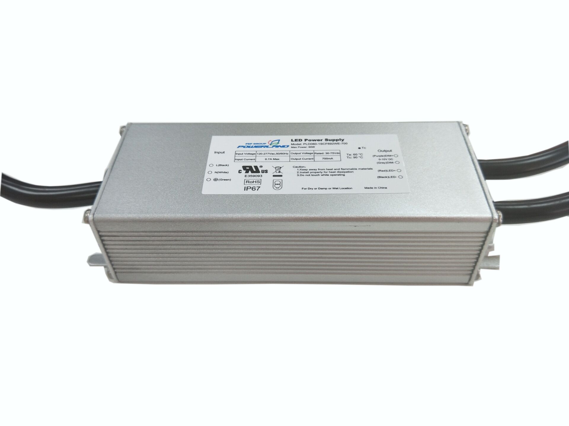 50W 700~1400mA Programmable Outdoor LED Driver