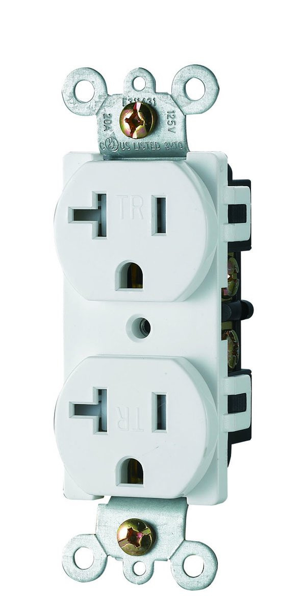Tamper Resistant Receptacle with UL Certification, Self Grounding, Residential