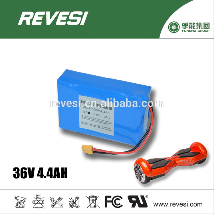 High Power 18650 Cell 36V 4.4ah Lithium Battery for Blance Scooter