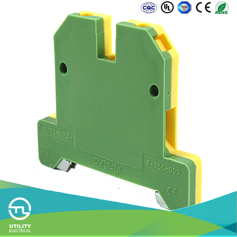Quick Connector Electrical Yellow/Green Earth Terminal Block