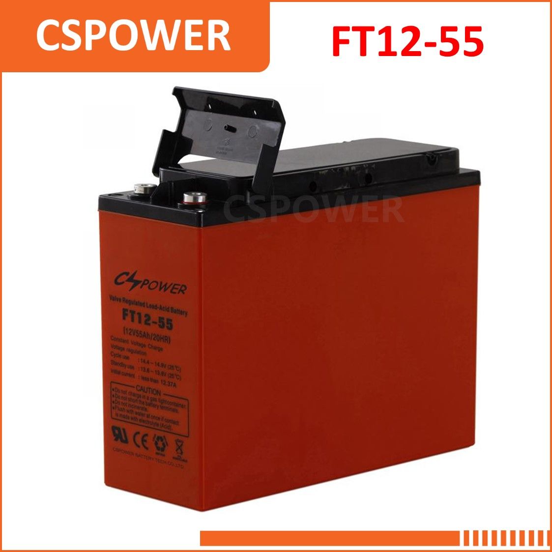 FT12-155 12V 155ah Front Terminal Battery Telecom Battery for Broadband