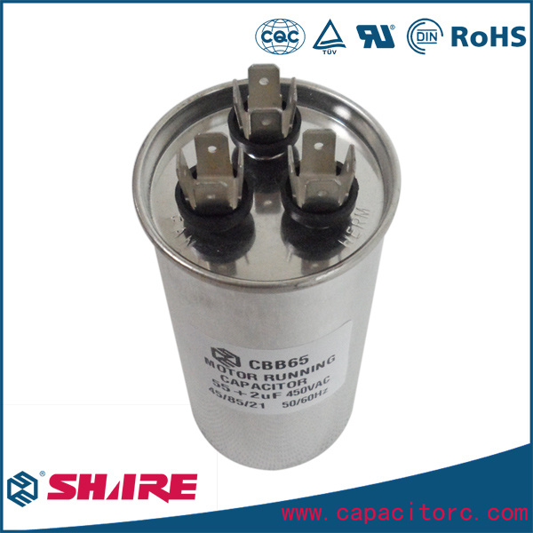 AC Motor Run Air Conditioner Cbb65 Capacitor Dual Capacitor 30+5UF