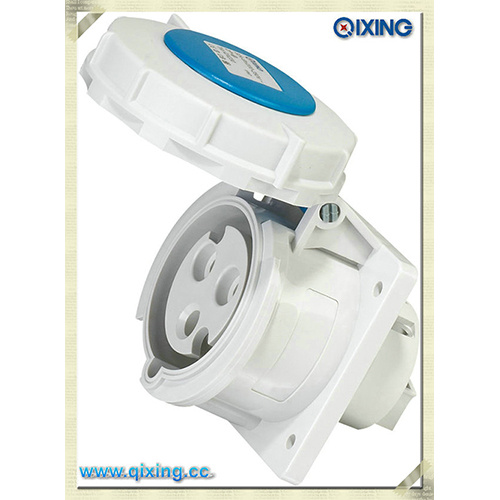 Cee/IEC IP67 32A 3p Blue Panel Mounted Socket