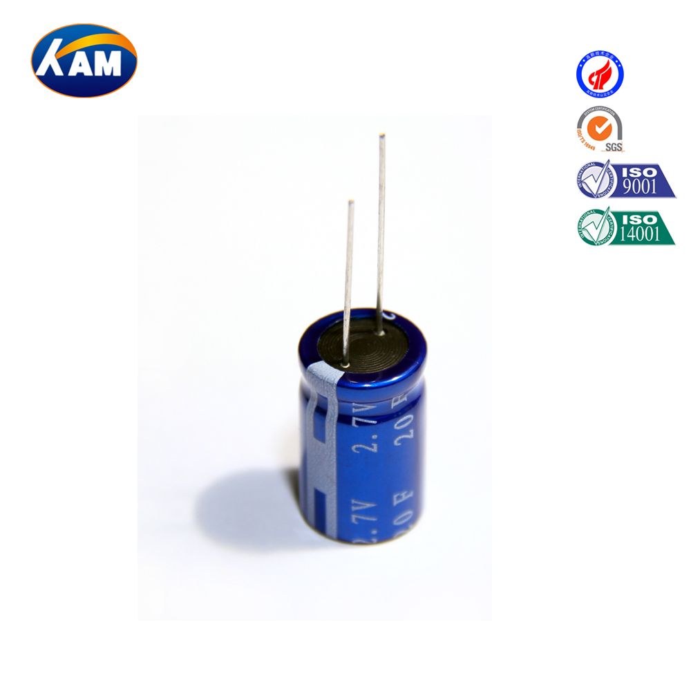 Super Capacitor 2.7V 20f Winding Series Kamcap Farad Capacitor Sue