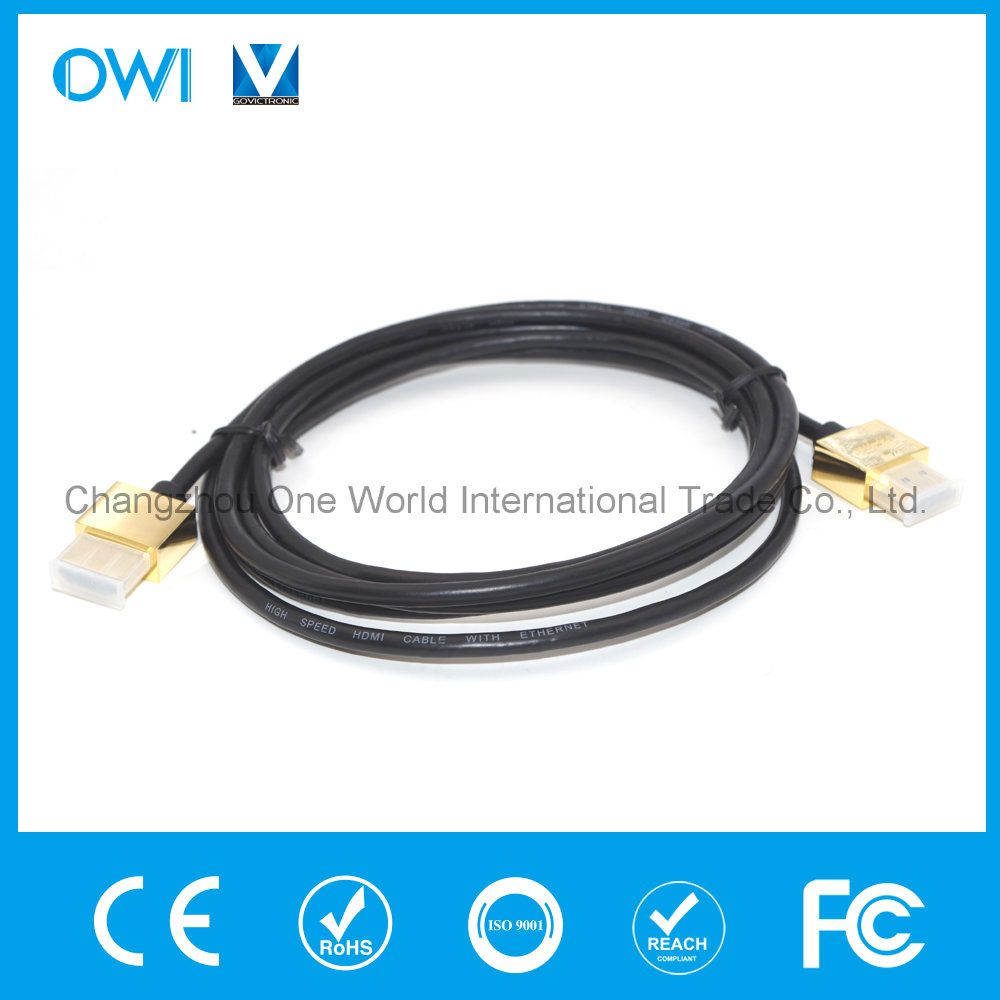 Slim HDMI 19 Pin Plug-Plug Cable for Cellphone Camcorders HDTV