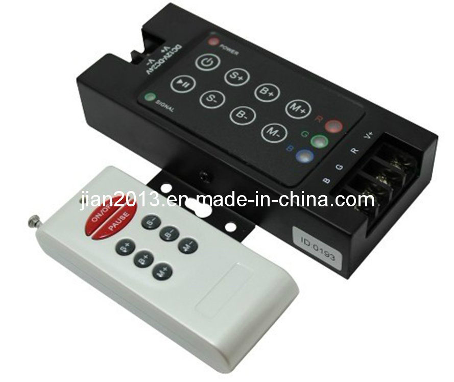 4A, 288W Wireless RGB LED RF 8-Key Audio Controller