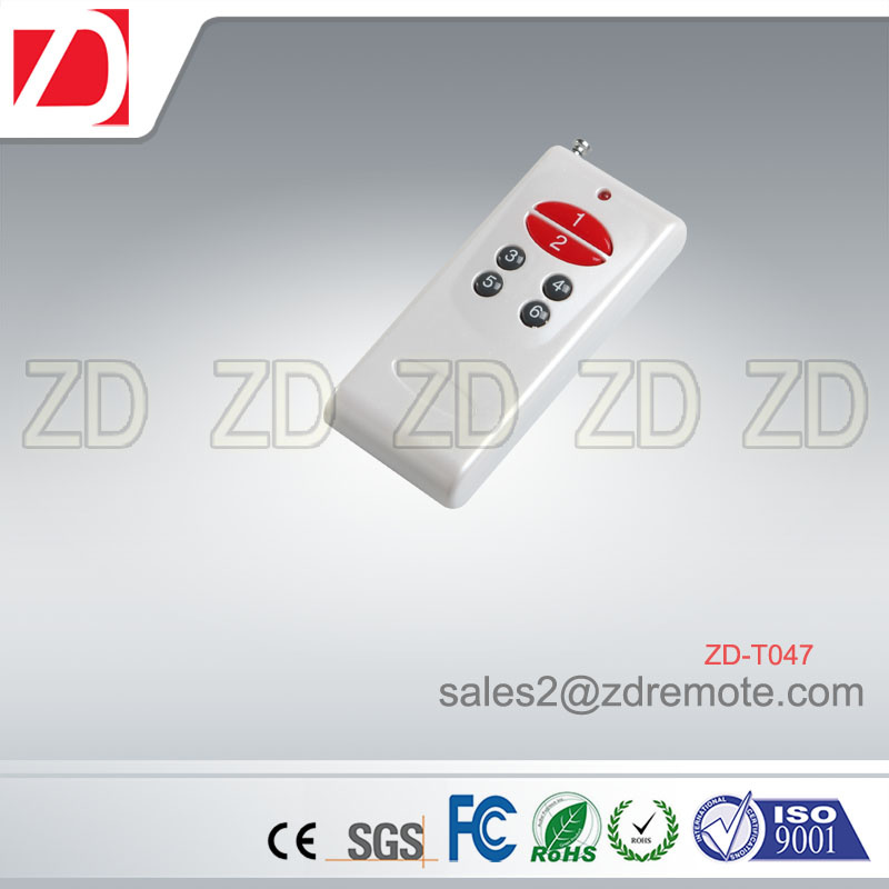 Long Working Distance RF Remote Control with 6button S