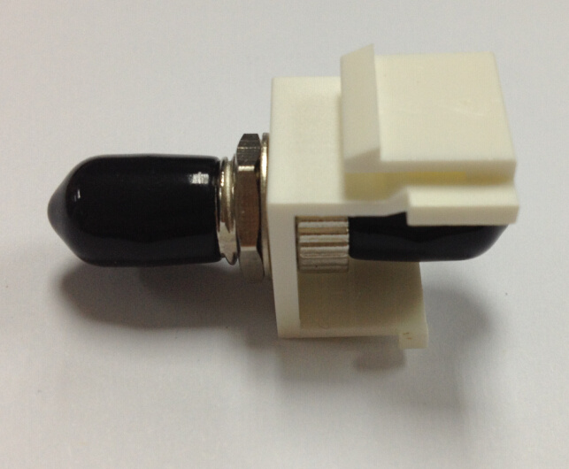 Snap-in Fiber Keystone Insert with St Simplex Adapter