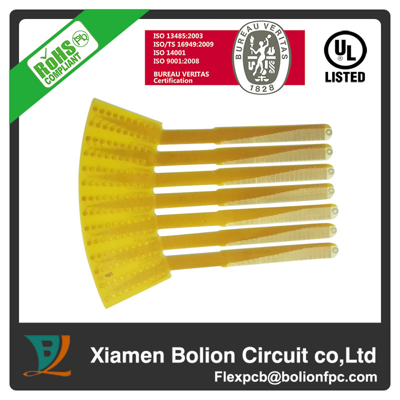 Double-Sided Flexible PCB with Steel Stiffener, 12-140um Copper