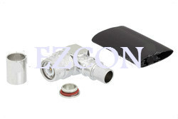 TNC Male Right Angle Connector Crimp/Solder Attachment