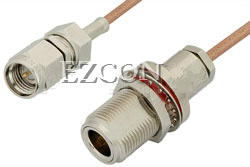 SMA Male to N Female Bulkhead Cable