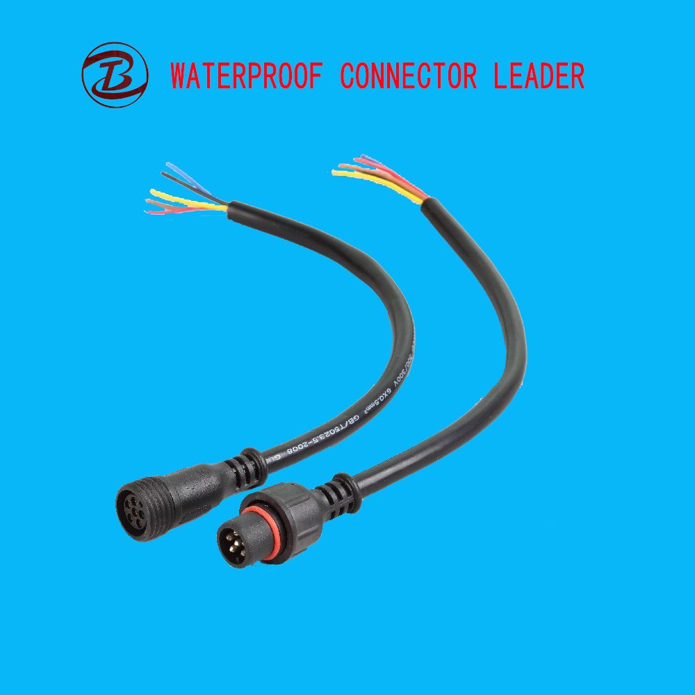 IP68 Wire Waterproof LED 5 Pin Cable Connector
