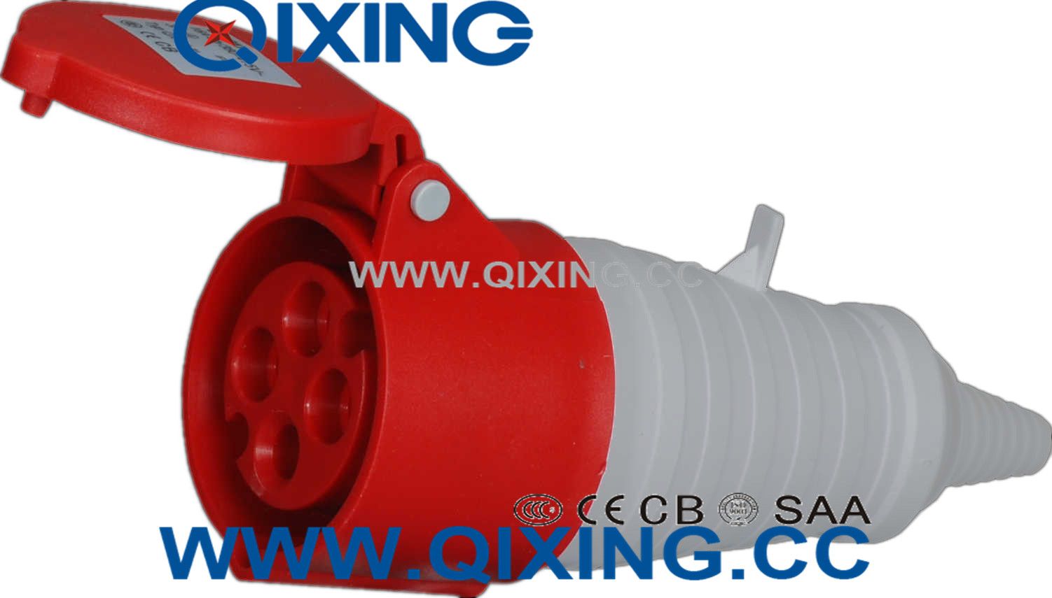 Commando 16A 4p Red Connector / PVC Tail Typle