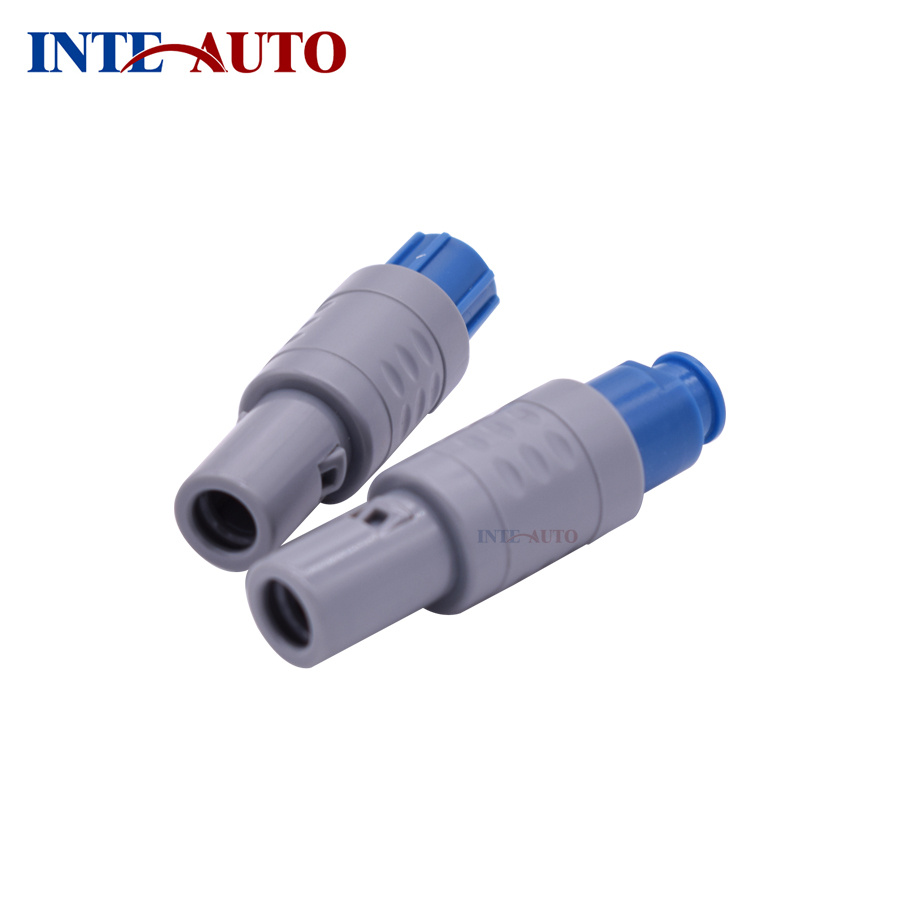 Plastic Cylindrical Push-Pull-Locking 5 Pins Plug