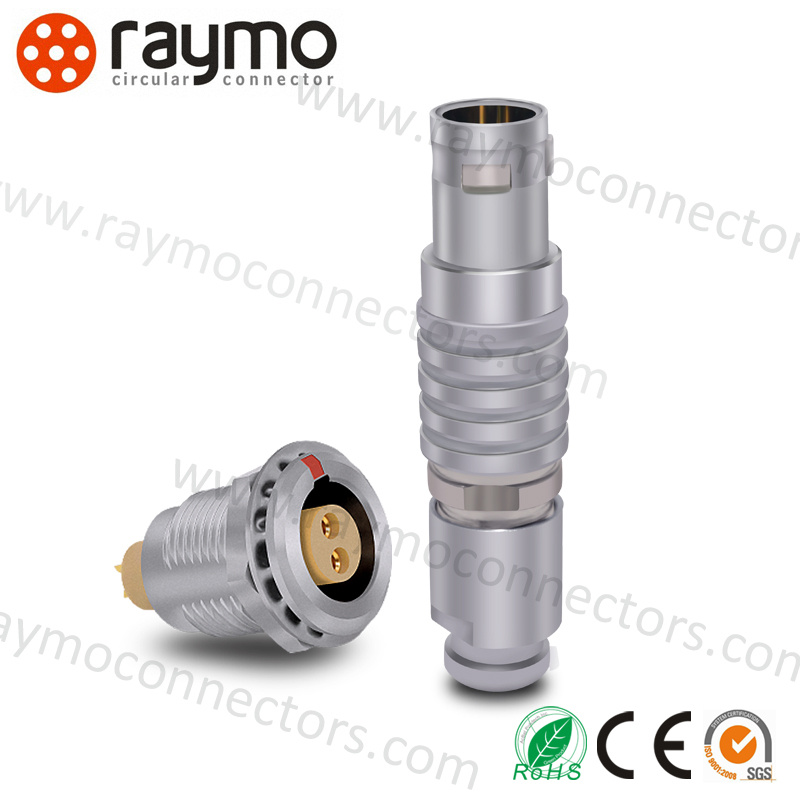 High Quality Automotive Plug Free Socket Mated Lemo Metal Push Pull Connector