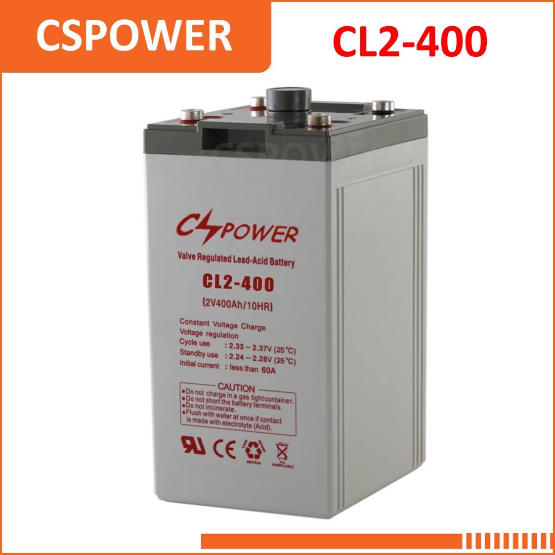 2V 400ah Dry Battery Deep Cycle SMF Battery Solar Cl2-400