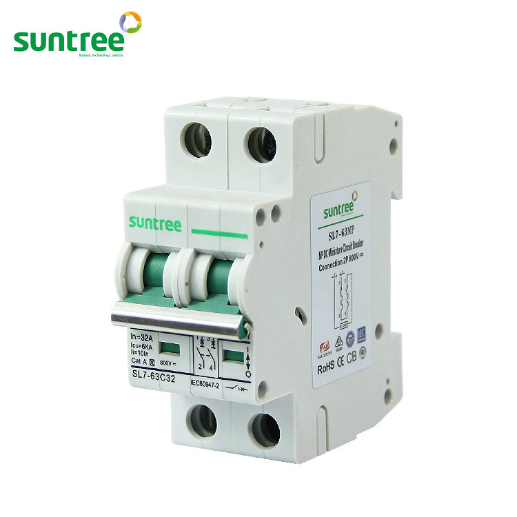 2 Pole DC550V Solar DC MCB