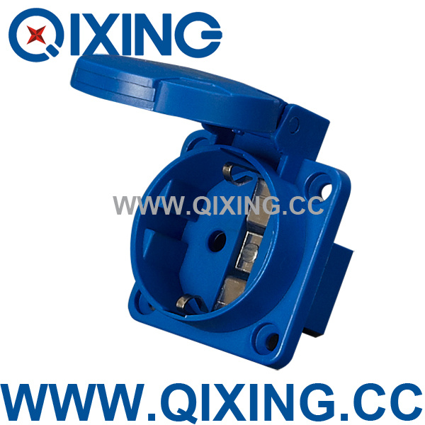 Cee IEC IP44 16AMP 2pin Schuko Socket for Distribution Box