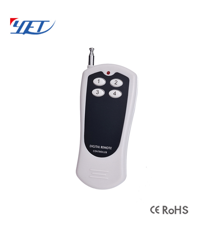 Good Look Long Working Distance 4 Letter Buttons RF Wireless Remote Control Yet112D
