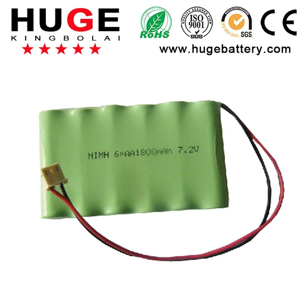 7.2V AA NiMH 1800mAh Rechargeable Battery (AA Size)