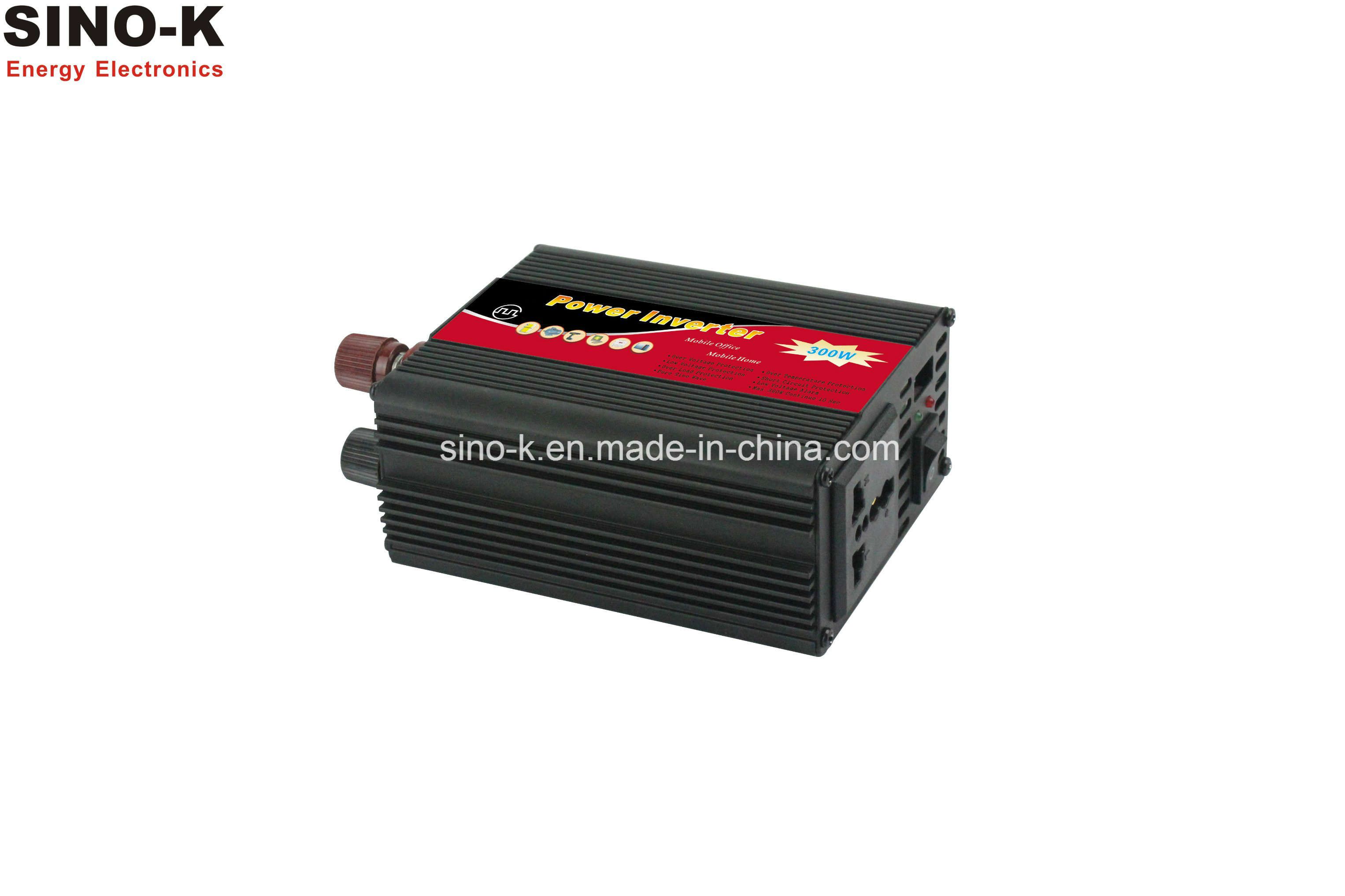 Sinok Industry Frequency Micro Modified Sine Wave Power Inverter 300W, DC12V/24V/48V to AC110V/120V/220V/240V