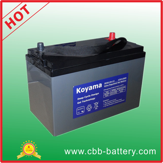 110ah 12V Deep Cycle Gel Battery for Renewable Energy