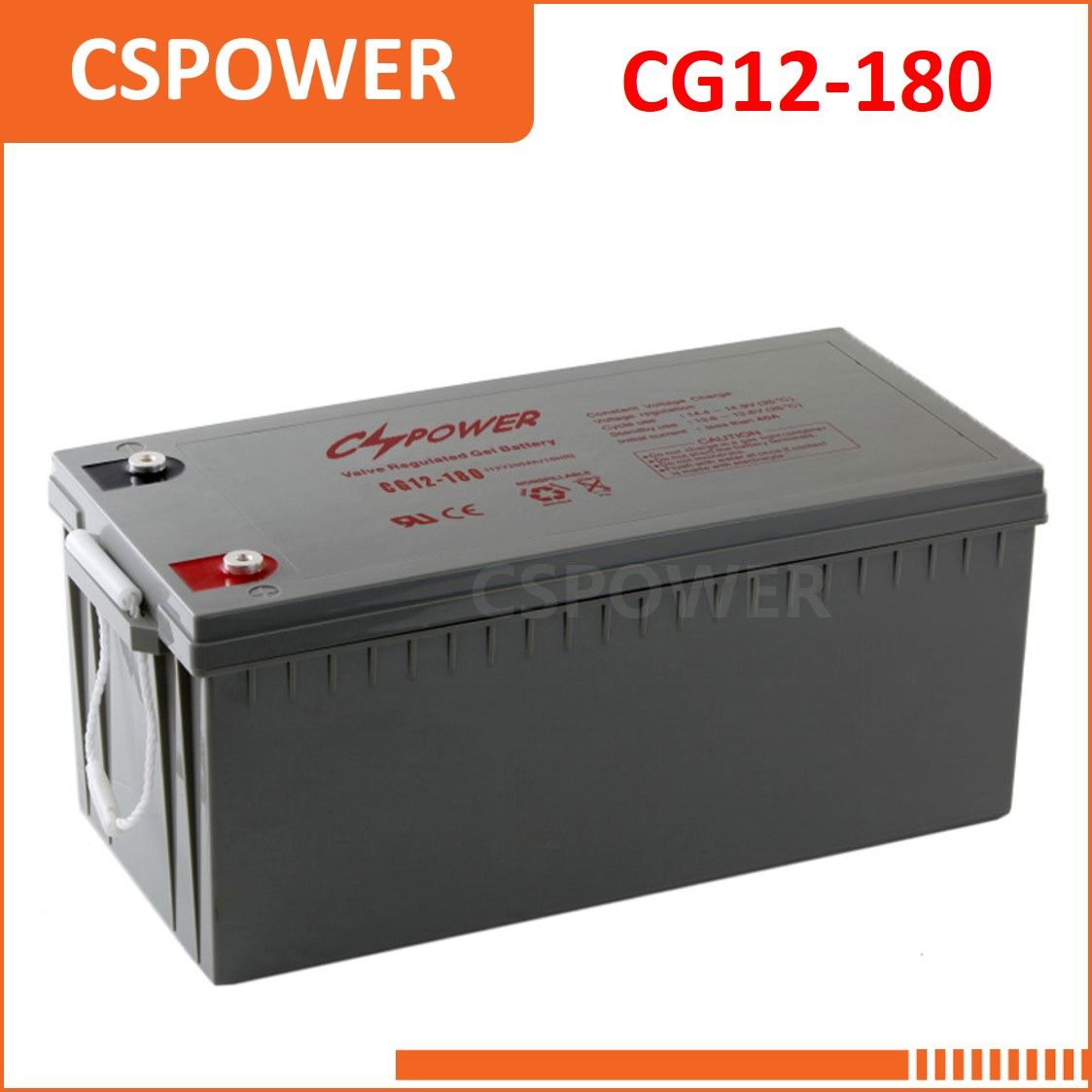 12V180ah Solar Deep Cycle UPS Battery Storage VRLA Battery CS12-180d