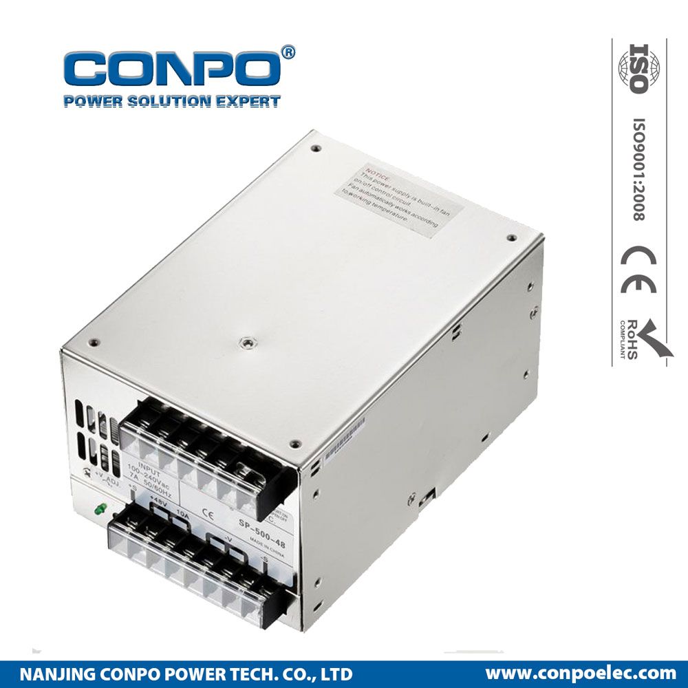 500W 12V/24V/48V, with Pfc Power Supply