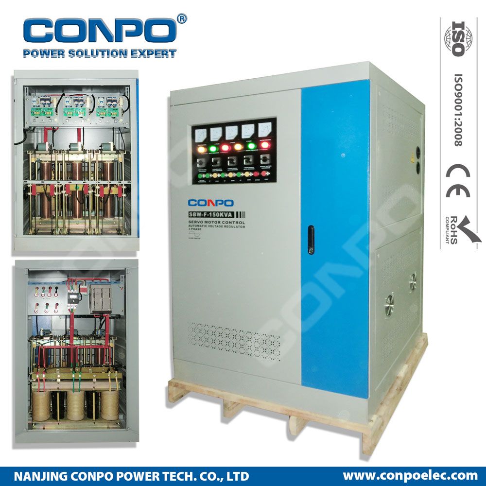 SBW-F-150kVA 3phase Split-Phase, Industrial-Grade Compensated Voltage Stabilizer/Regulator