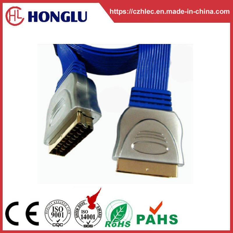High Quality Flat Scart Cable (SY025)
