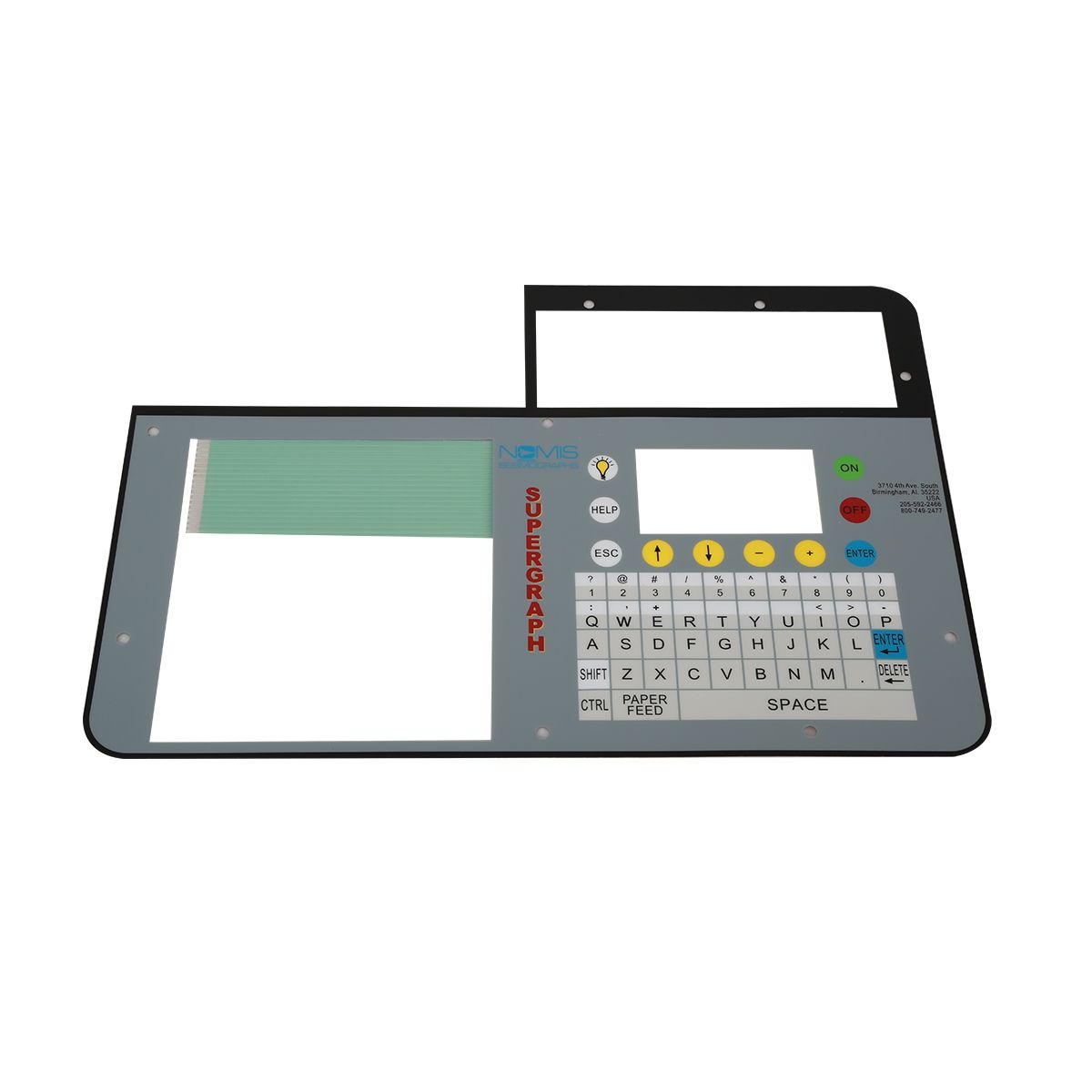 Keyboard Membrane Switch with High Sensitive Metal Dome