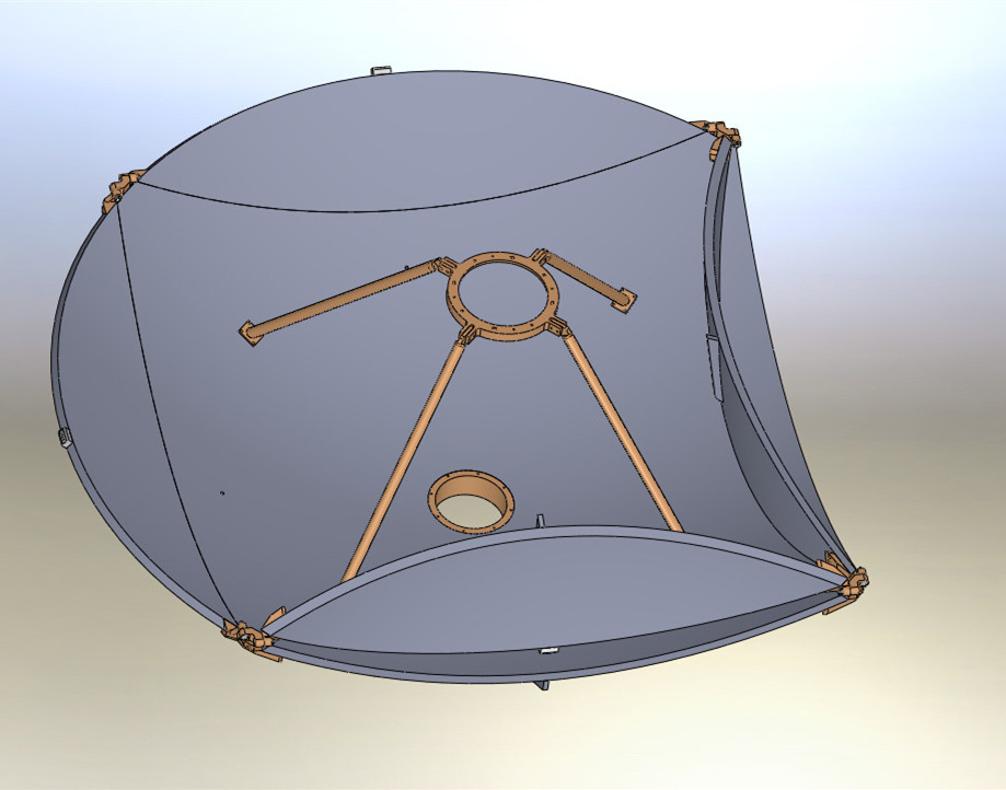 2.4m Foldable Carbon Fiber Vehicle-Mounted Rxtx Satellite Antenna