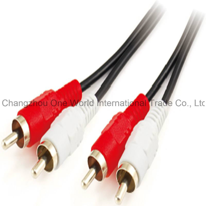 2 RCA Plugs -2 RCA Plugs Cable