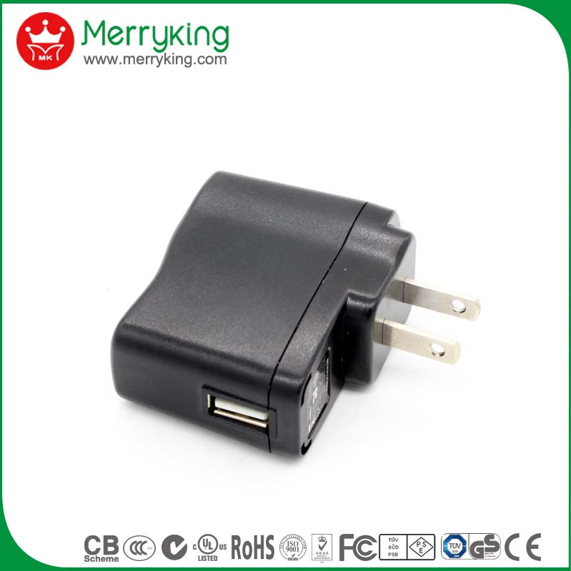 5V 2A 1A USB Power Adapters with Ce/GS/BS/UL/FCC