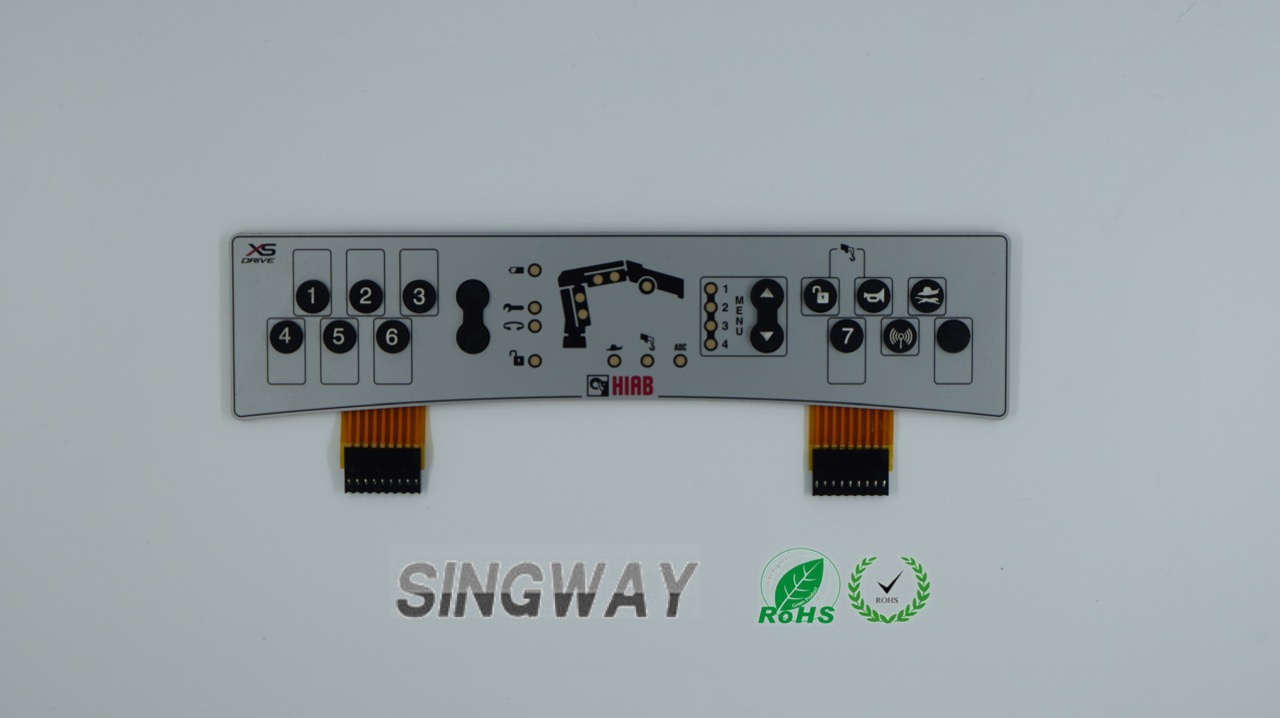Customized Membrane Switch with Rubber Silicone Keypads