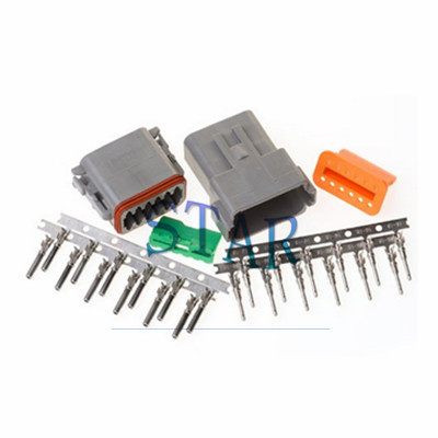 Female 12 Pin Plug Black Deutsch Connector