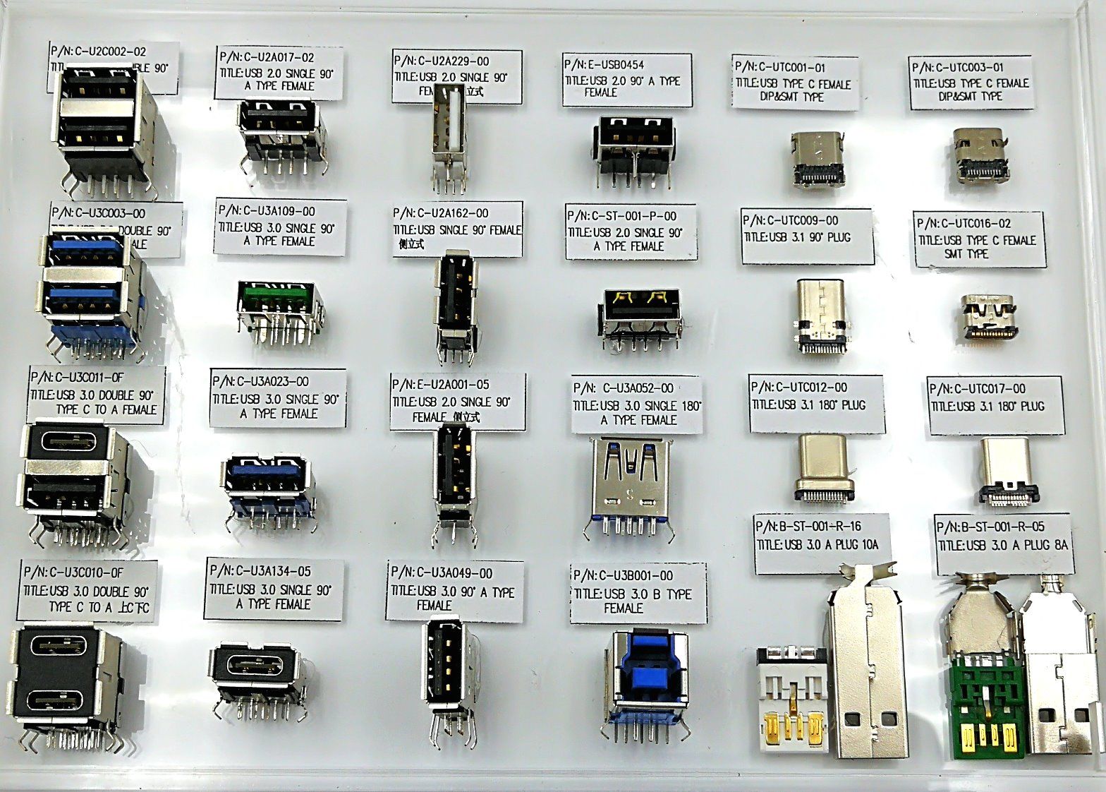 USB Type a + Type C Connector