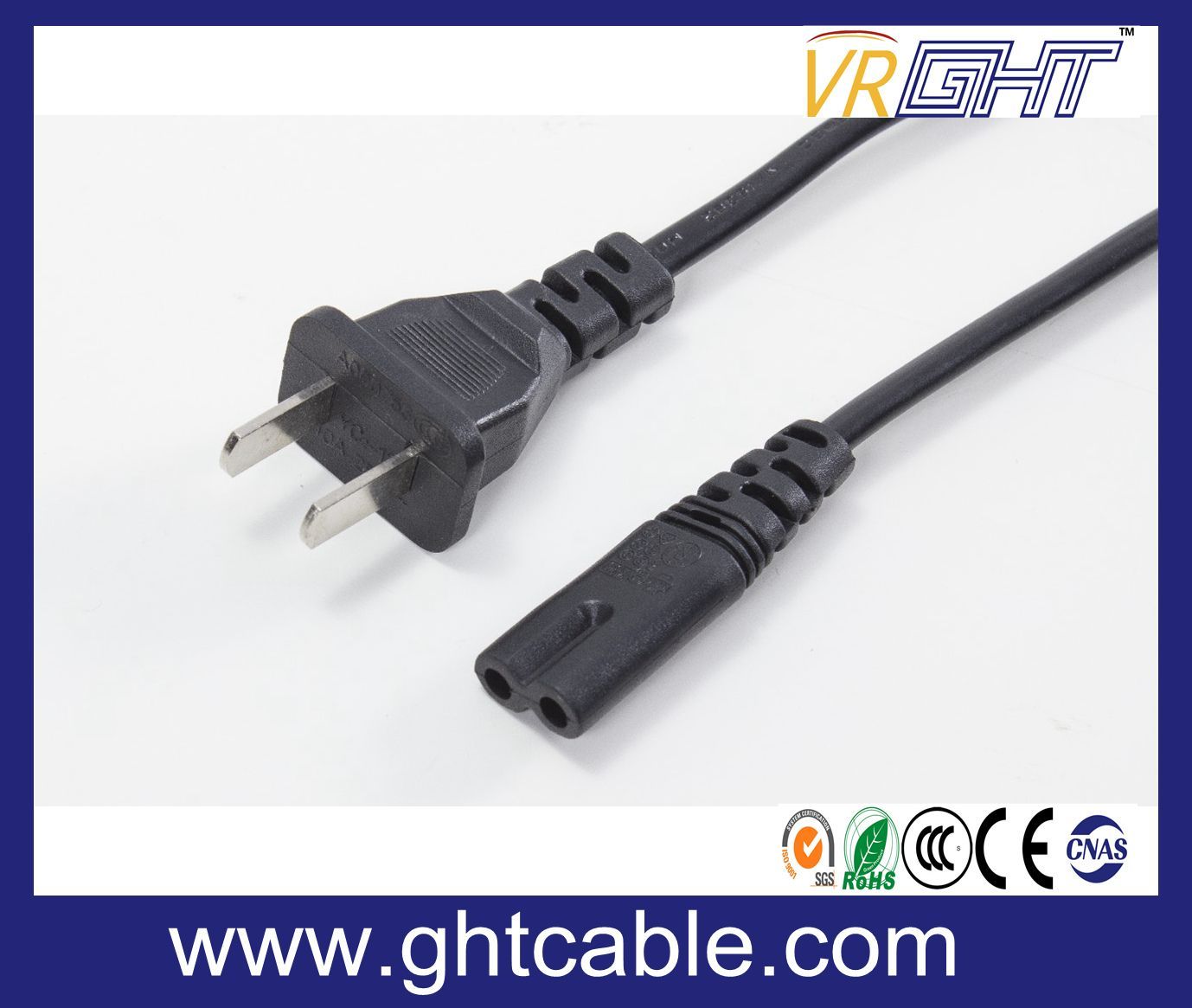 China GB1002 to C7 Power Cord & Power Plug