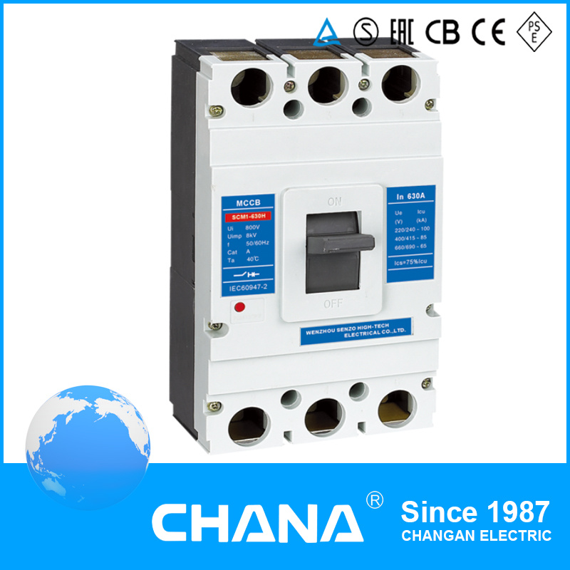 Cam1 3/4poles 800V 630A MCCB Moulded Case Circuit Breaker