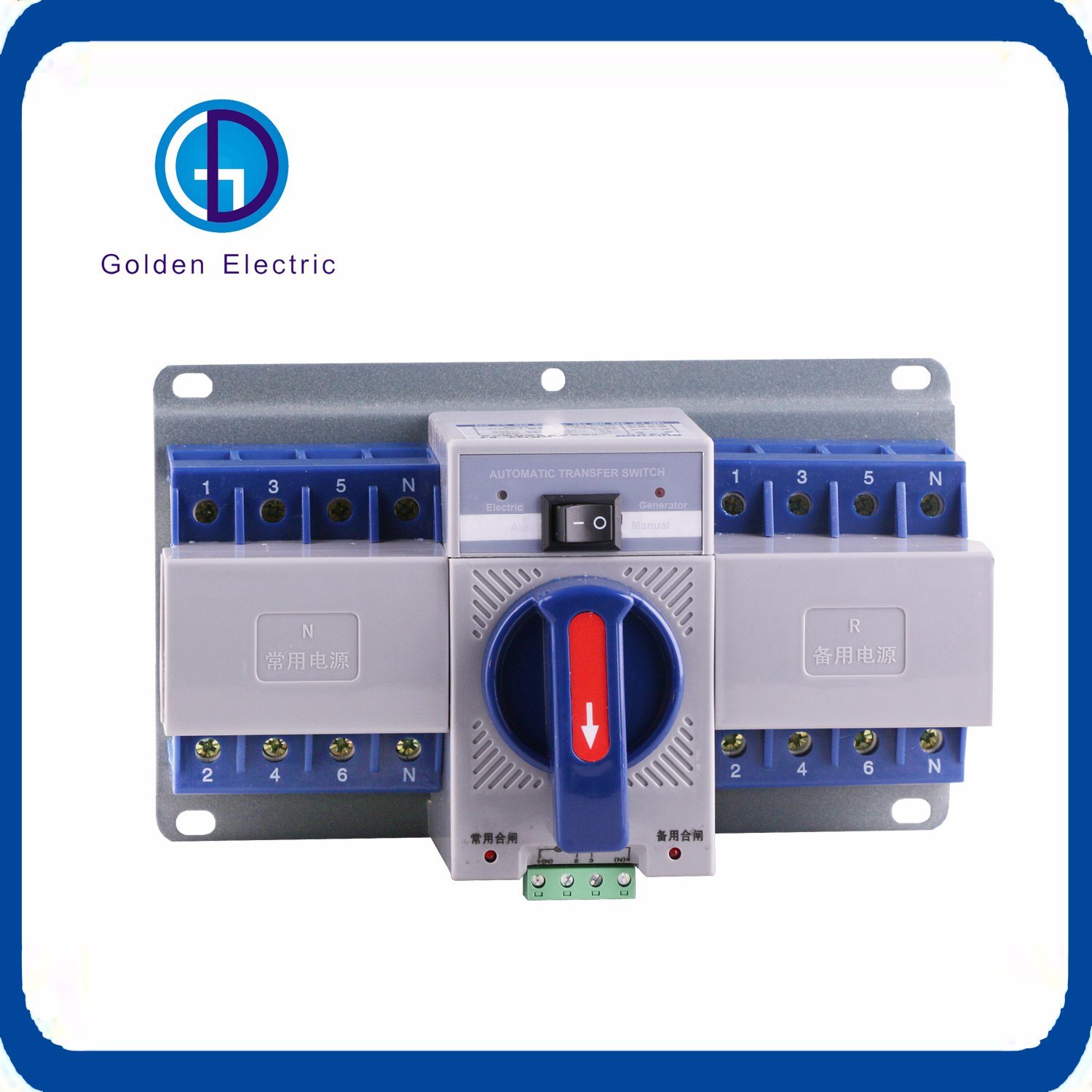 Dual Power Automatic Transfer Switch, CB Type Auto Changer Over Switch