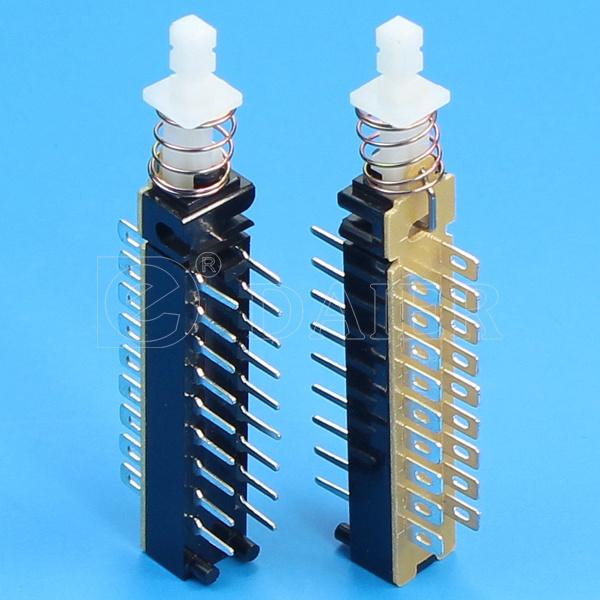 12V Latching Push Button Switch, Pushbutton Switch (KZJ2*4-A)