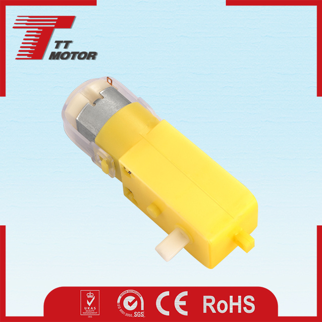 High torque single shaft 3V plastic gear motor for robot