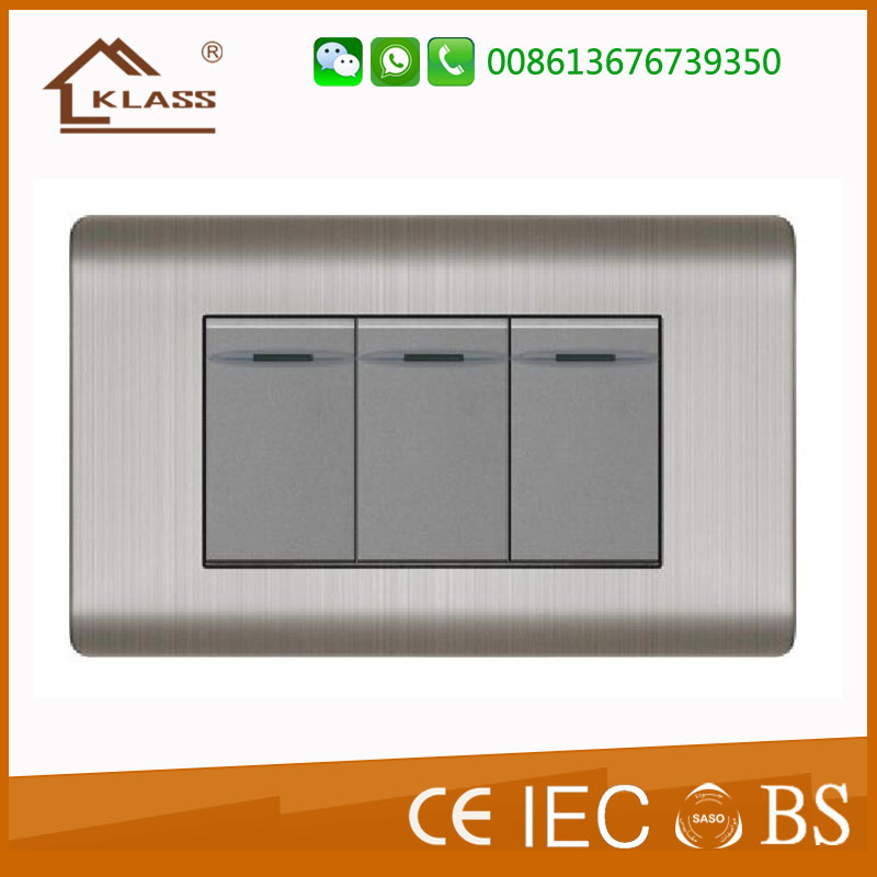 2016 New Designed 3 Gang Wall Switch Africa Market