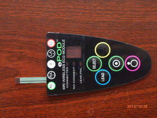 Custom Made Flat Membrane Switch Keypad Overlay and Touch Screen Panel
