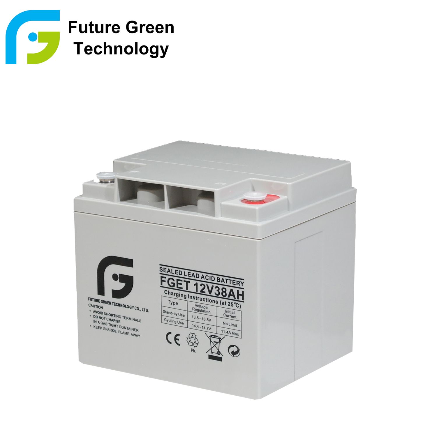 12 Volt 38ah Deep Cycle AGM VRLA Solar Storage Battery