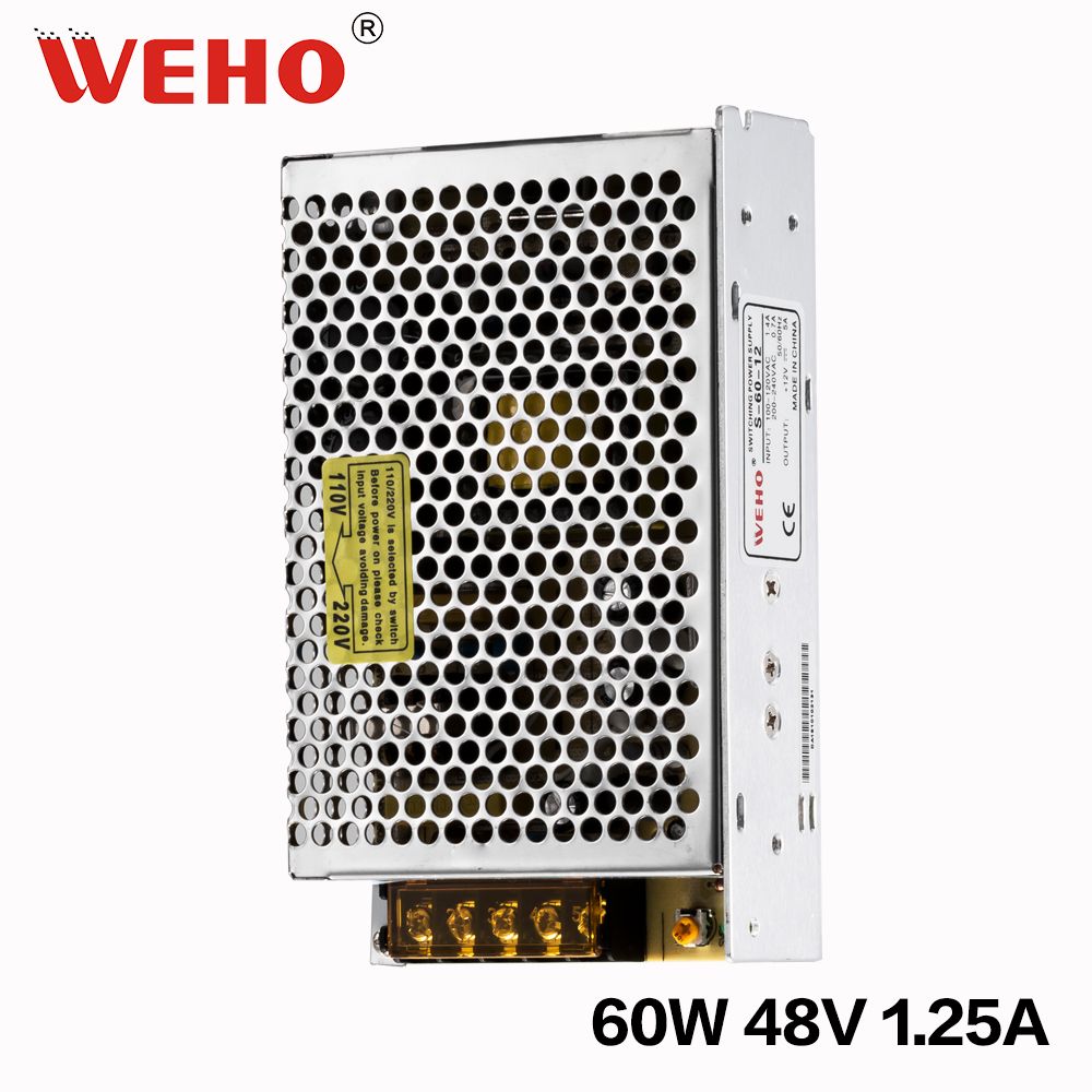 Weho Factory Price 60W 48V Switching Power Supply