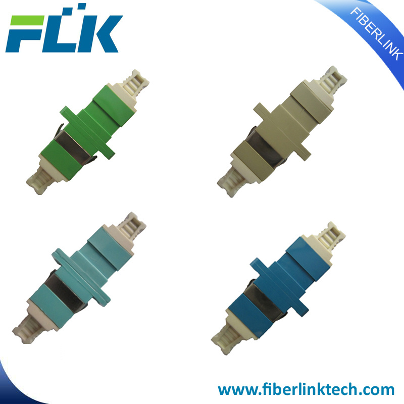 LC Duplex Fiber Optic Adaptor with New Dust Cap